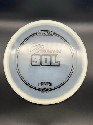 Discraft Mid Range Clear Black Stamp 174g Sol, Z Line, Paige Pierce