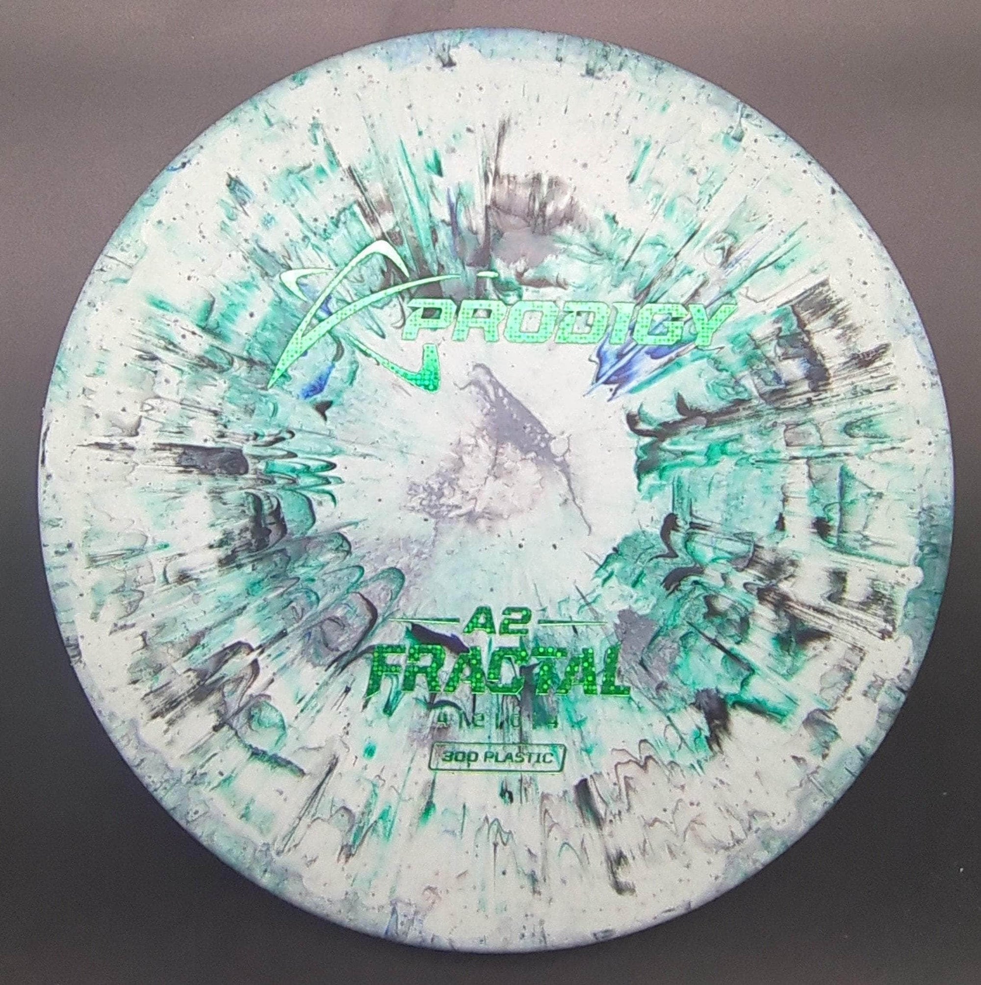 Prodigy Mid Range Green/Black Green Glitter Stamp 174g 2 A2, 300 Fractal