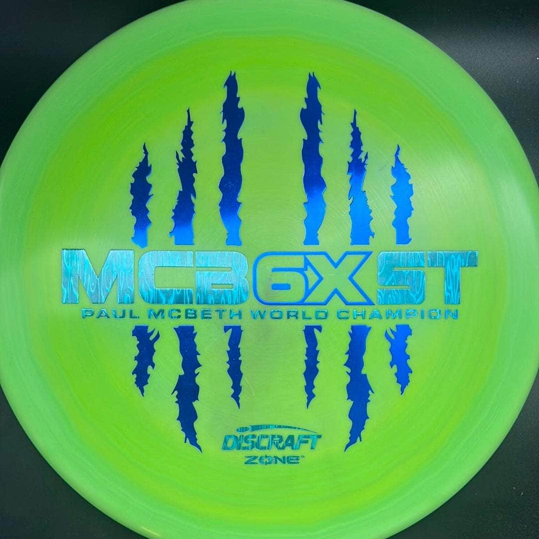 Discraft Mid Range Green Blue/Light Blue Stamp 174g Zone ESP, Paul McBeth 6X Mcbeast