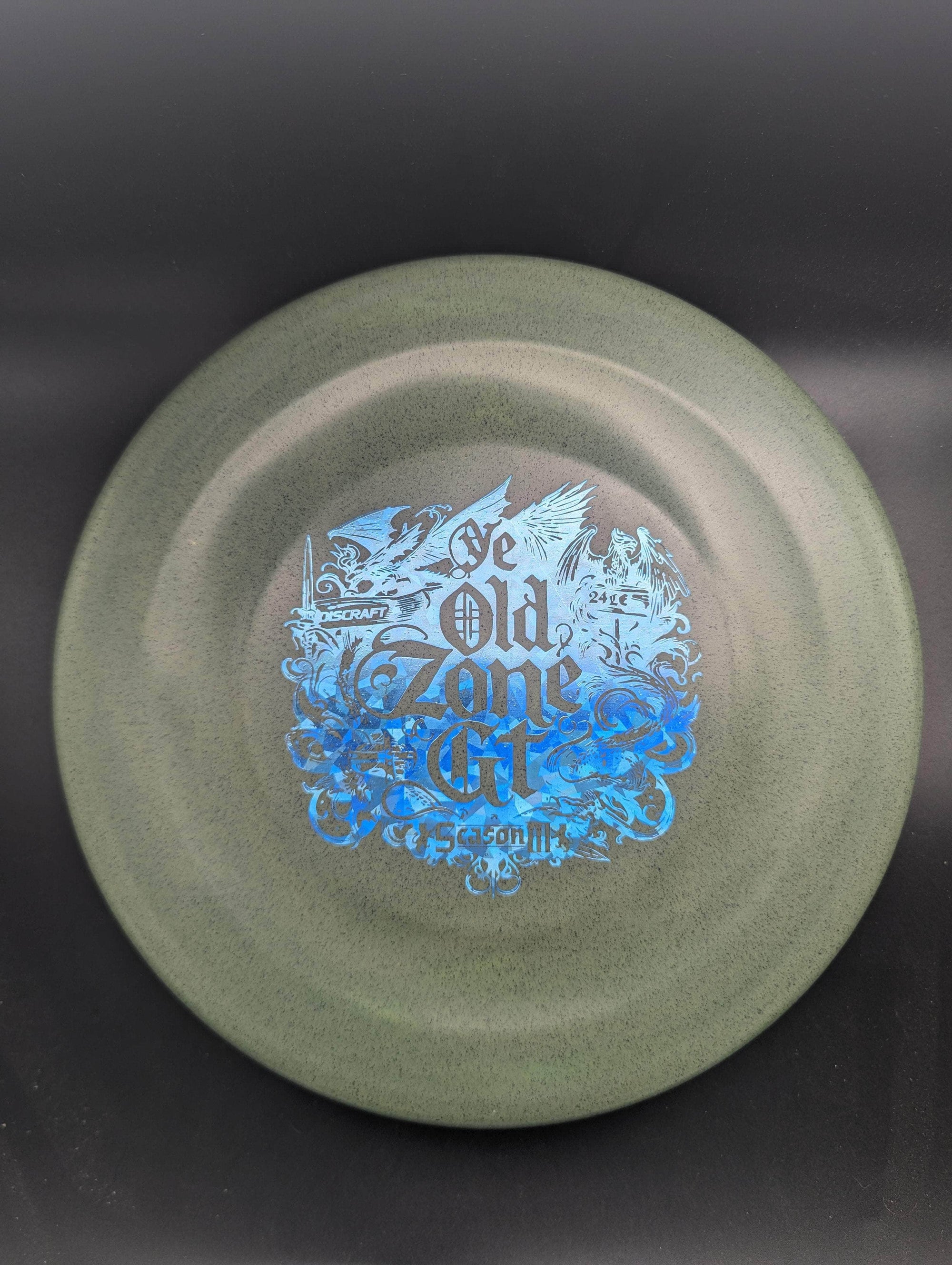 Discraft Mid Range Green Blue Shatter Stamp 174g Zone GT, Rubber Blend - Ledgestone Season 3 (Le Old Zone GT)