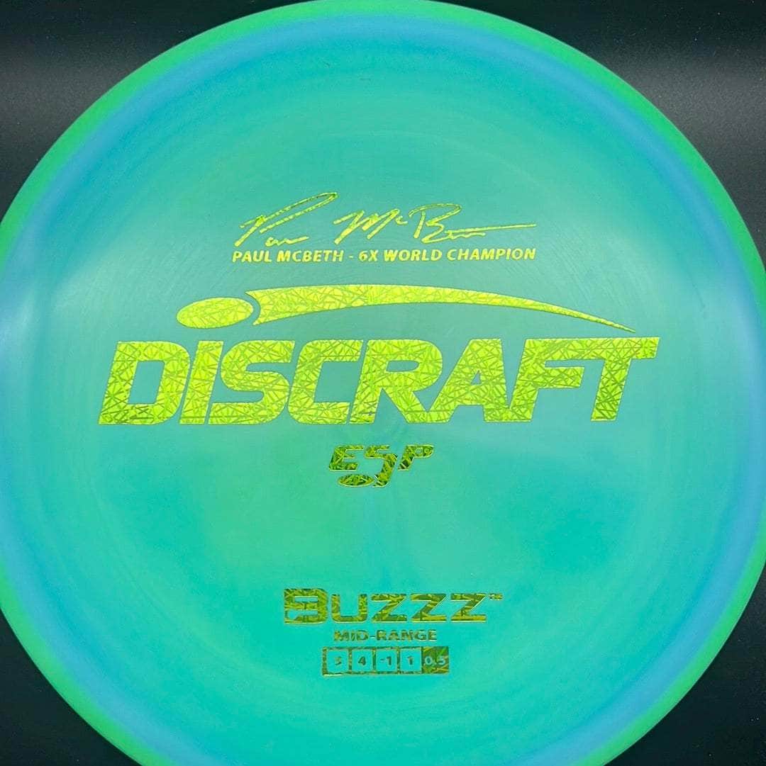 Discraft Mid Range Green Green/Yellow Line Stamp 176g BUZZZ, ESP Paul McBeth 6X