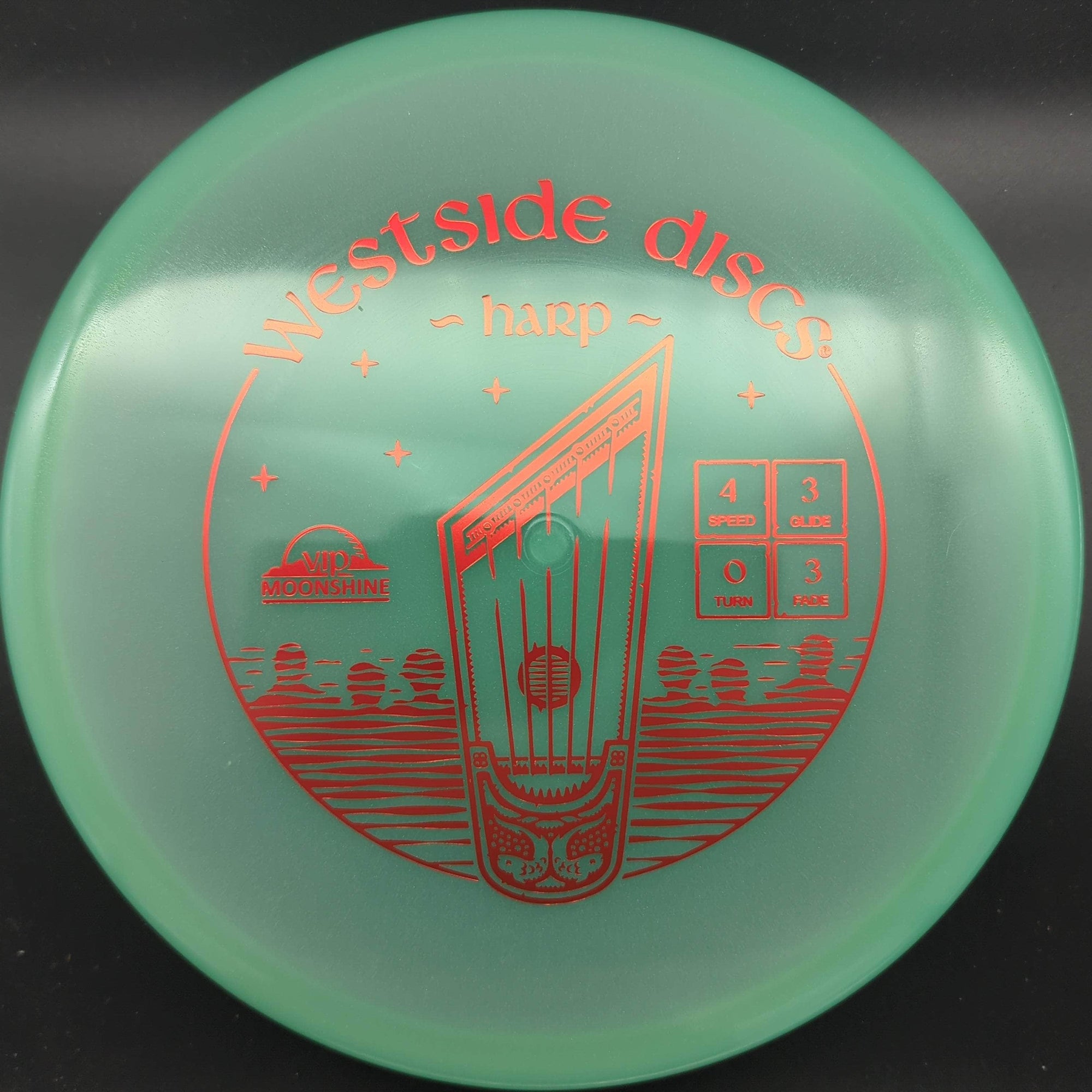 Westside Discs Mid Range Green Red Stamp 174g Harp, VIP Moonshine