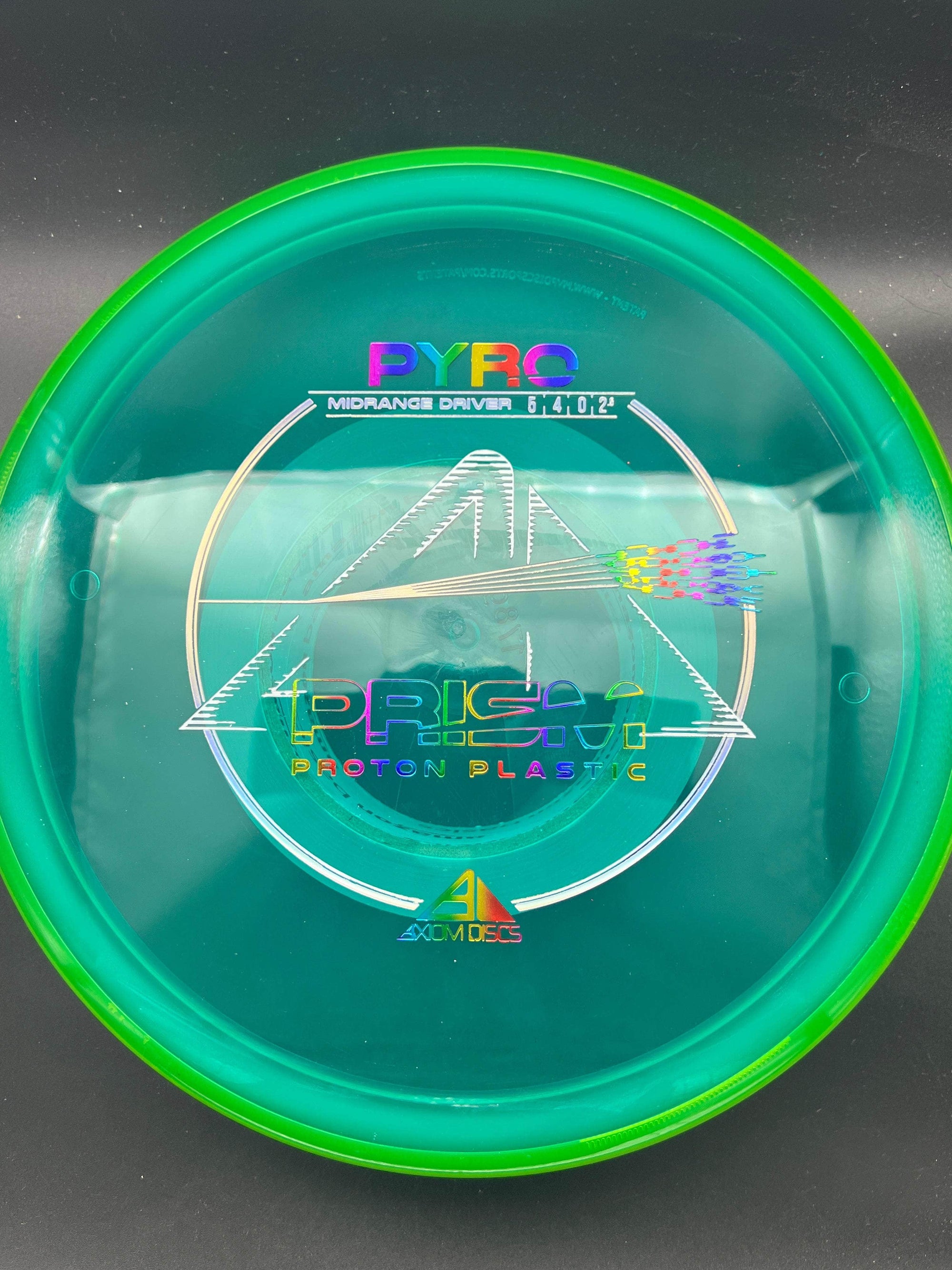 MVP Mid Range Green Rim Green Plate Rainbow Stamp 178g Pyro, Prism Proton