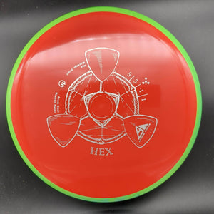 MVP Mid Range Green Rim Red Plate 174g Hex, Neutron Plastic