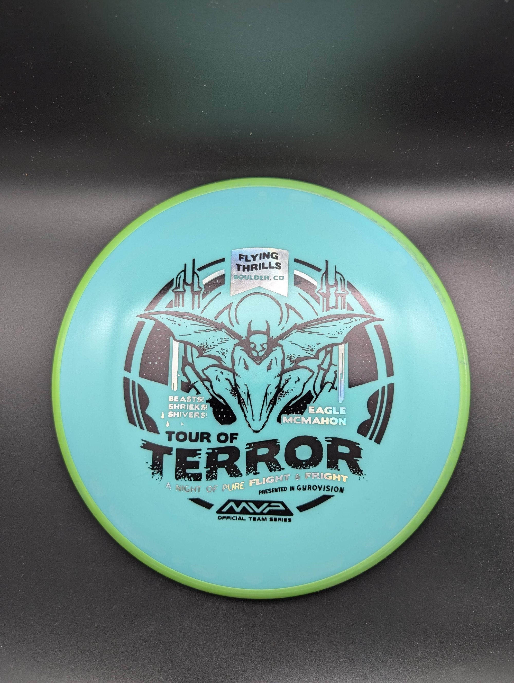 MVP Mid Range Green Rim Teal Plate 178g Pyro, Fission Plastic, Halloween Edition, Eagle Mcmahon