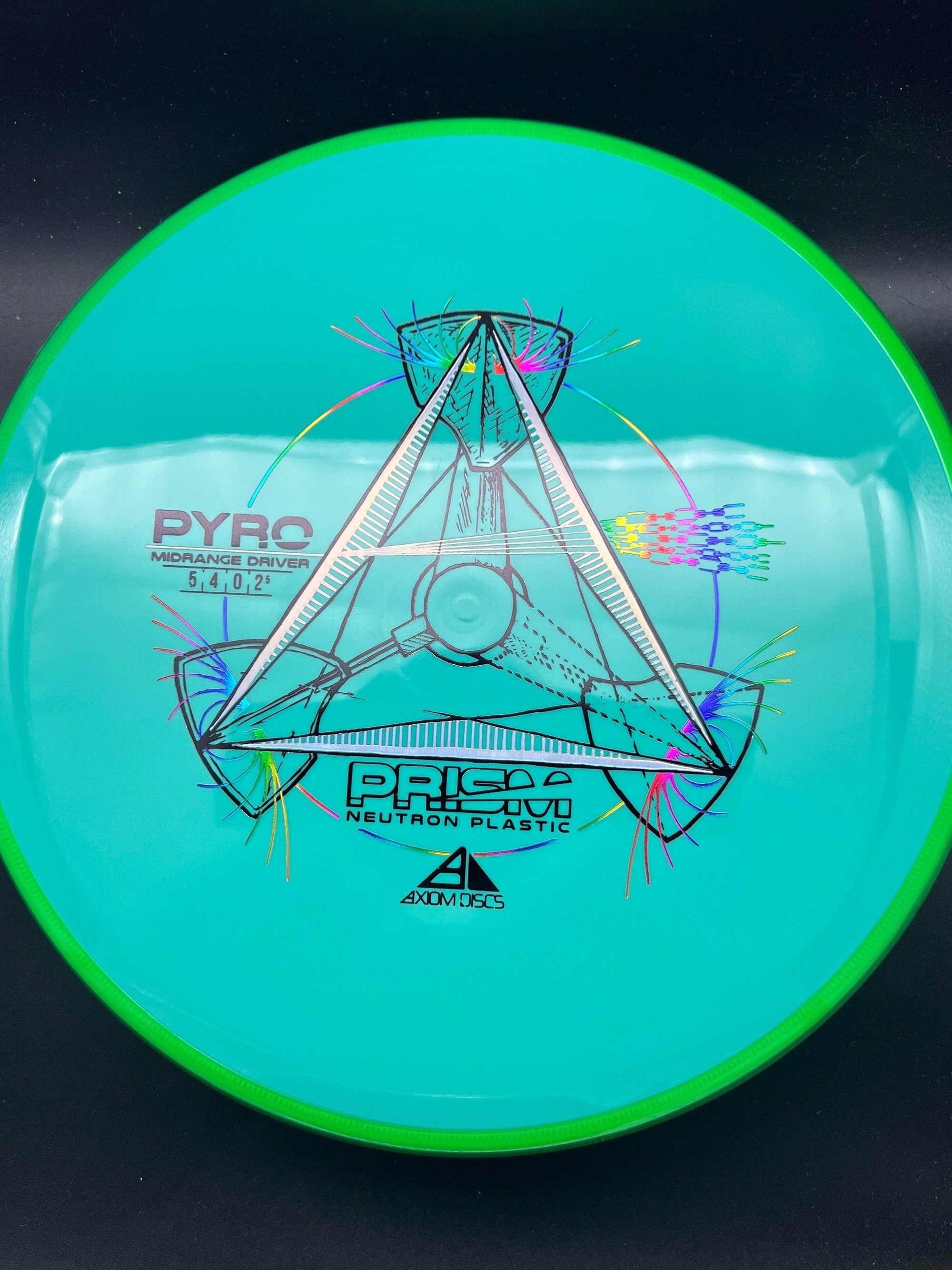 MVP Mid Range Green Rim Teal Plate 178g Pyro, Prism Neutron