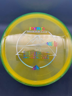 MVP Mid Range Green Rim Yellow Plate 178g Pyro, Prism Proton