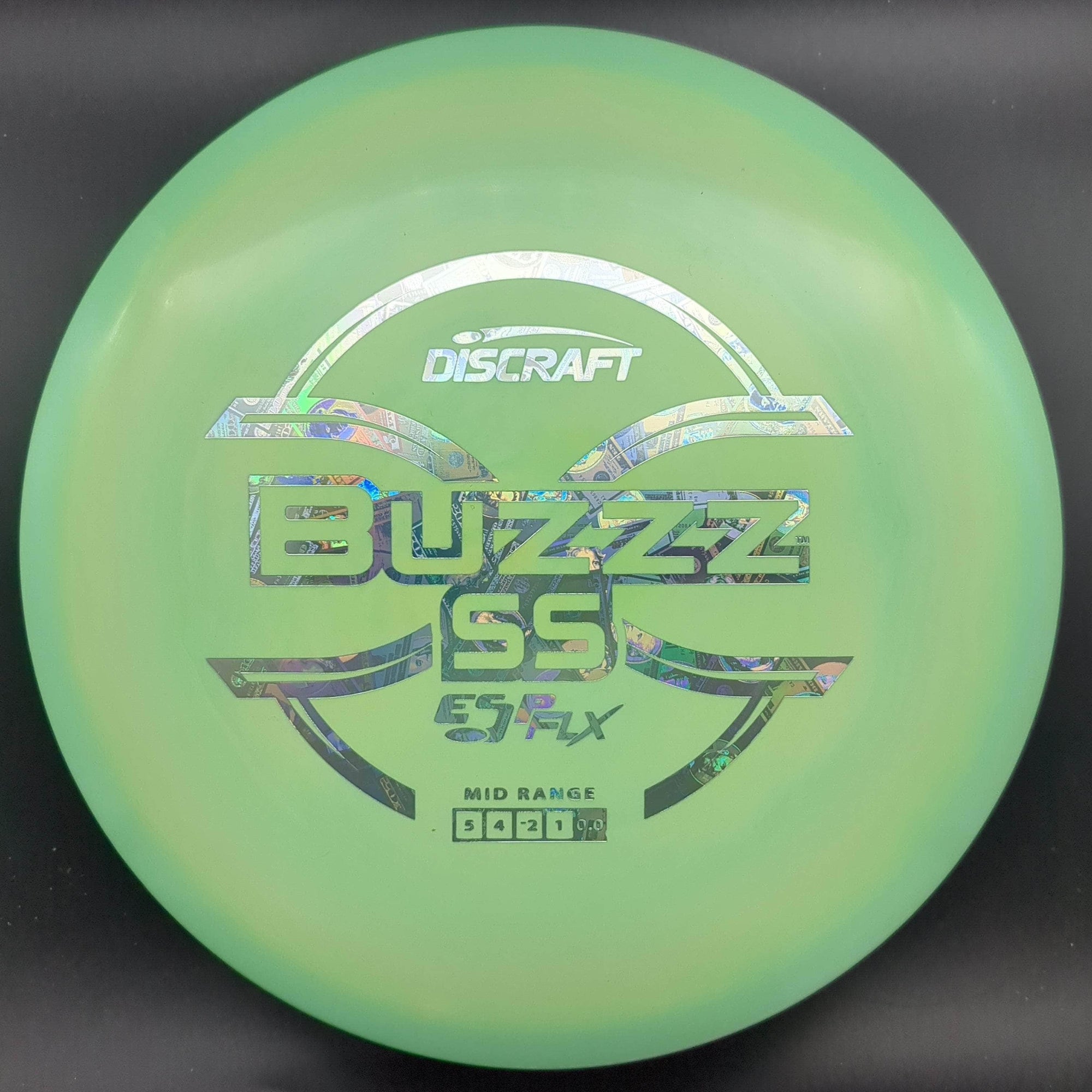 Discraft Mid Range Green Silver Money Stamp 177+ Buzzz SS, ESP FLX