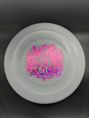 Discraft Mid Range Grey Pink Shatter Stamp 172g 2 Zone GT, Rubber Blend - Ledgestone Season 3 (Le Old Zone GT)