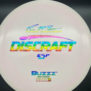 Discraft Mid Range Light Pink Rainbow Shatter Stamp 172g BUZZZ, ESP Paul McBeth 6X