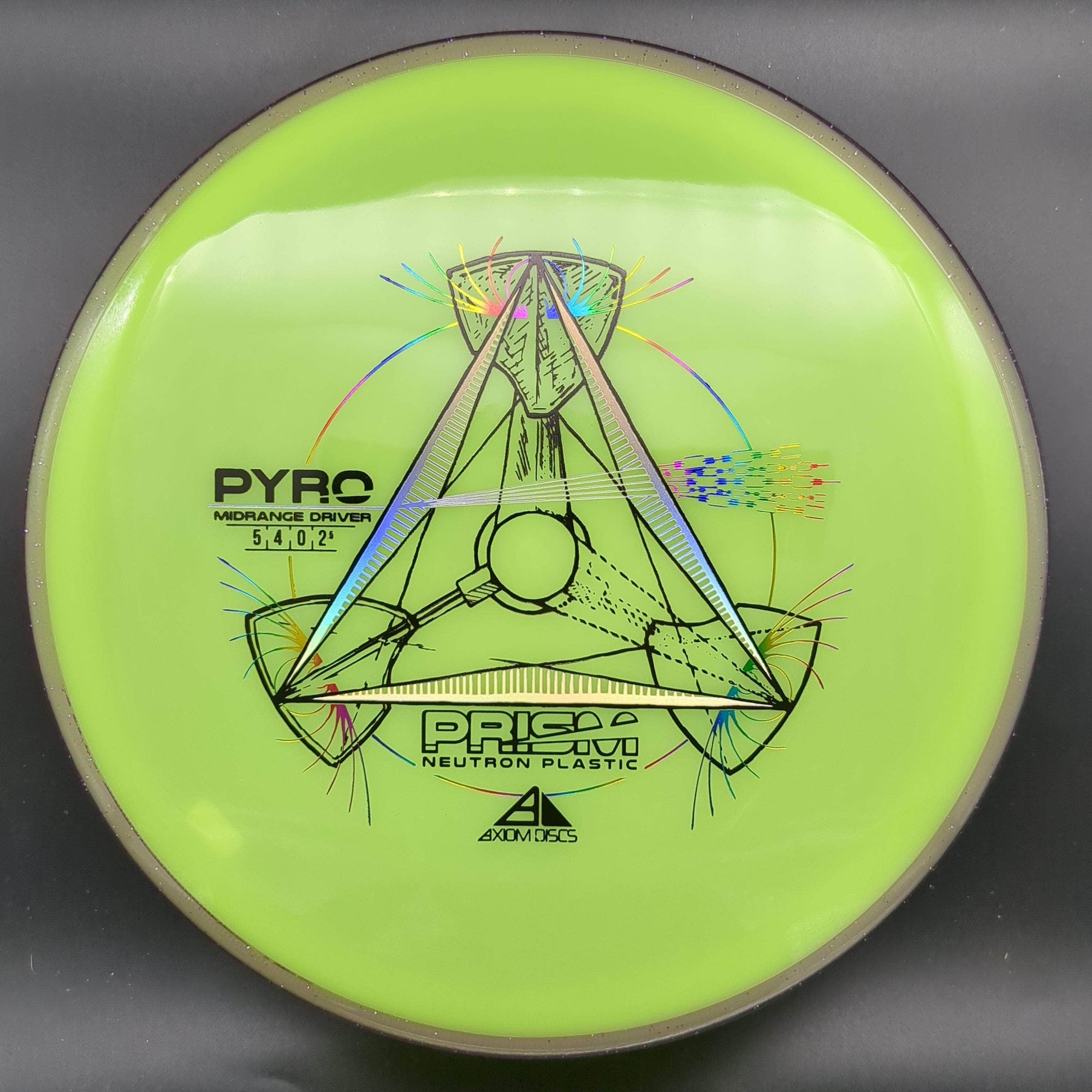 MVP Mid Range Light Purple Rim Yellow 178g Pyro, Prism Neutron