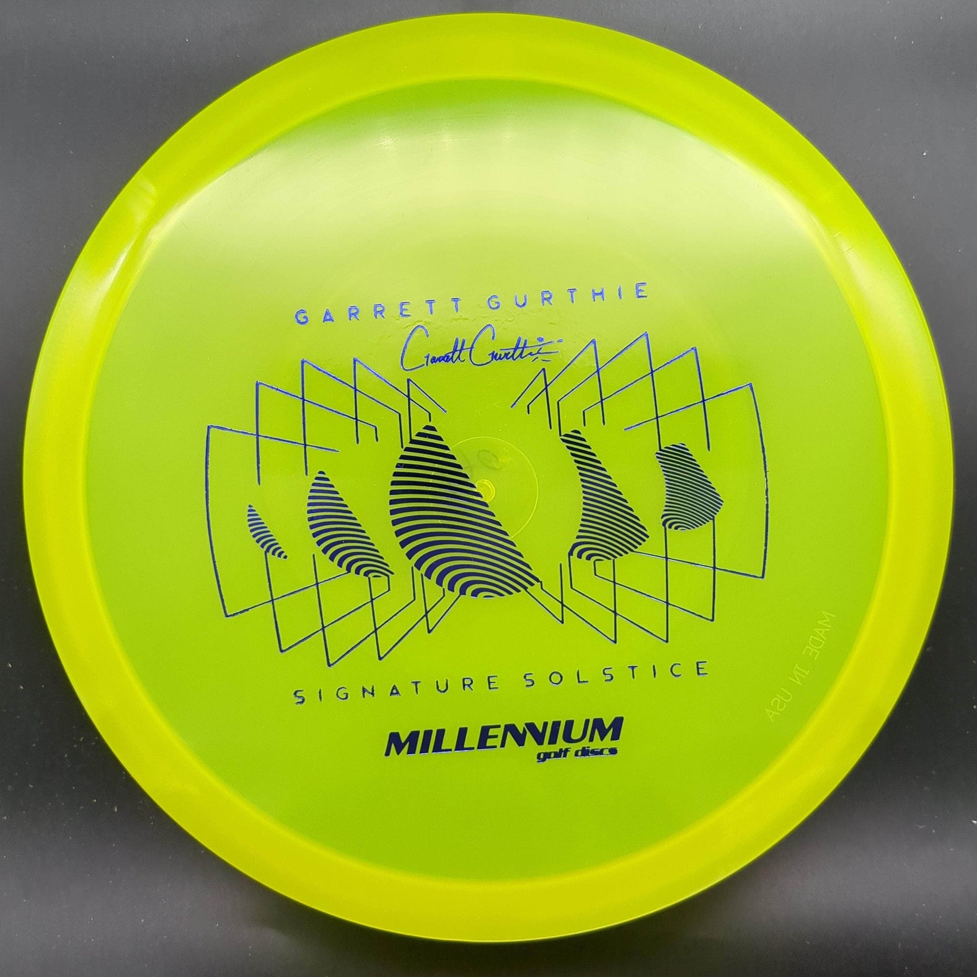 Millennium Discs Mid Range Lime Blue Stamp 176g Solstice, Quantum, Garrett Gurthie Signature Edition