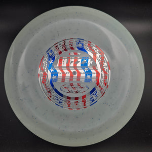 Discraft Mid Range Mint American Flag Stamp 177+g Buzzz GT, UV Glo Sparkle, 2024 Ledgestone Edition