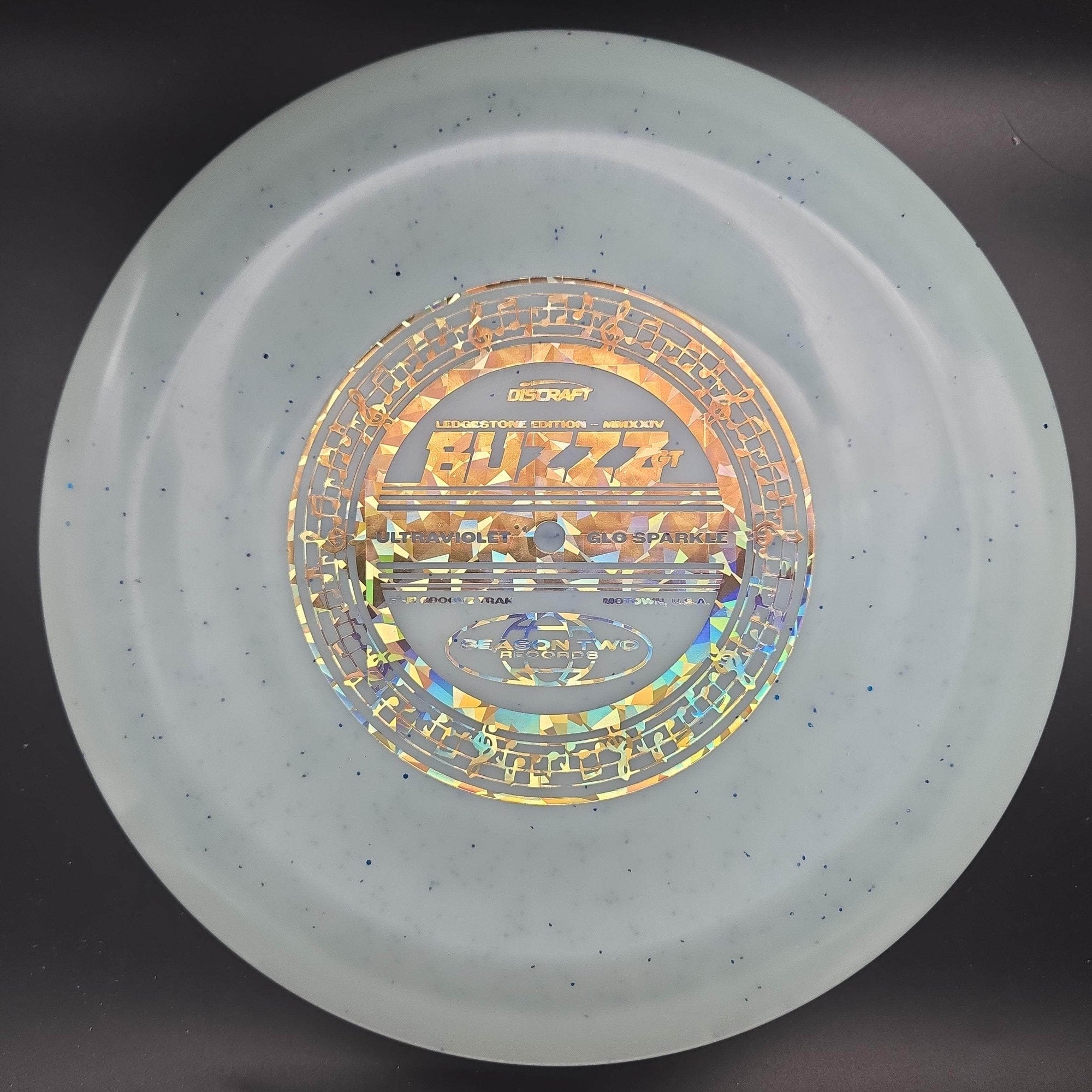 Discraft Mid Range Mint Gold Stamp 177+g Buzzz GT, UV Glo Sparkle, 2024 Ledgestone Edition