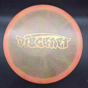 Discraft Mid Range Orange Gold Holo Stamp 171g Zone, Metallic Z Swirl Flx