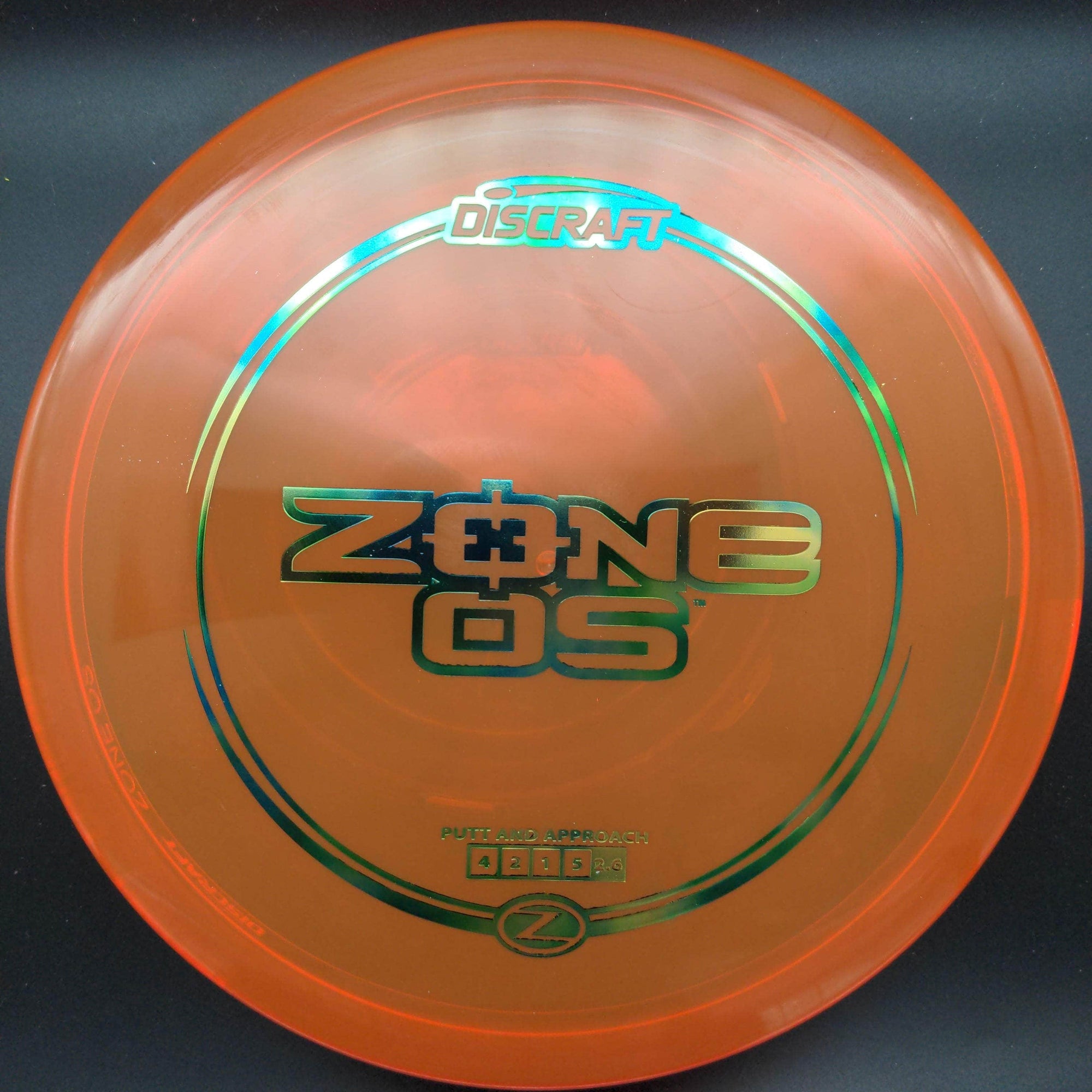 Discraft Mid Range Orange Green Sunrise Stamp 174g Zone OS, Z Line