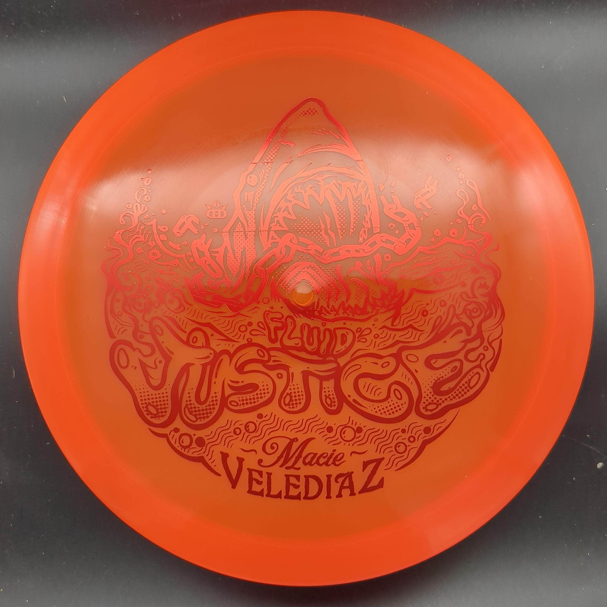 Dynamic Discs Mid Range Orange Red Stamp 176g Justice, Fluid, Macie Velediaz 2023