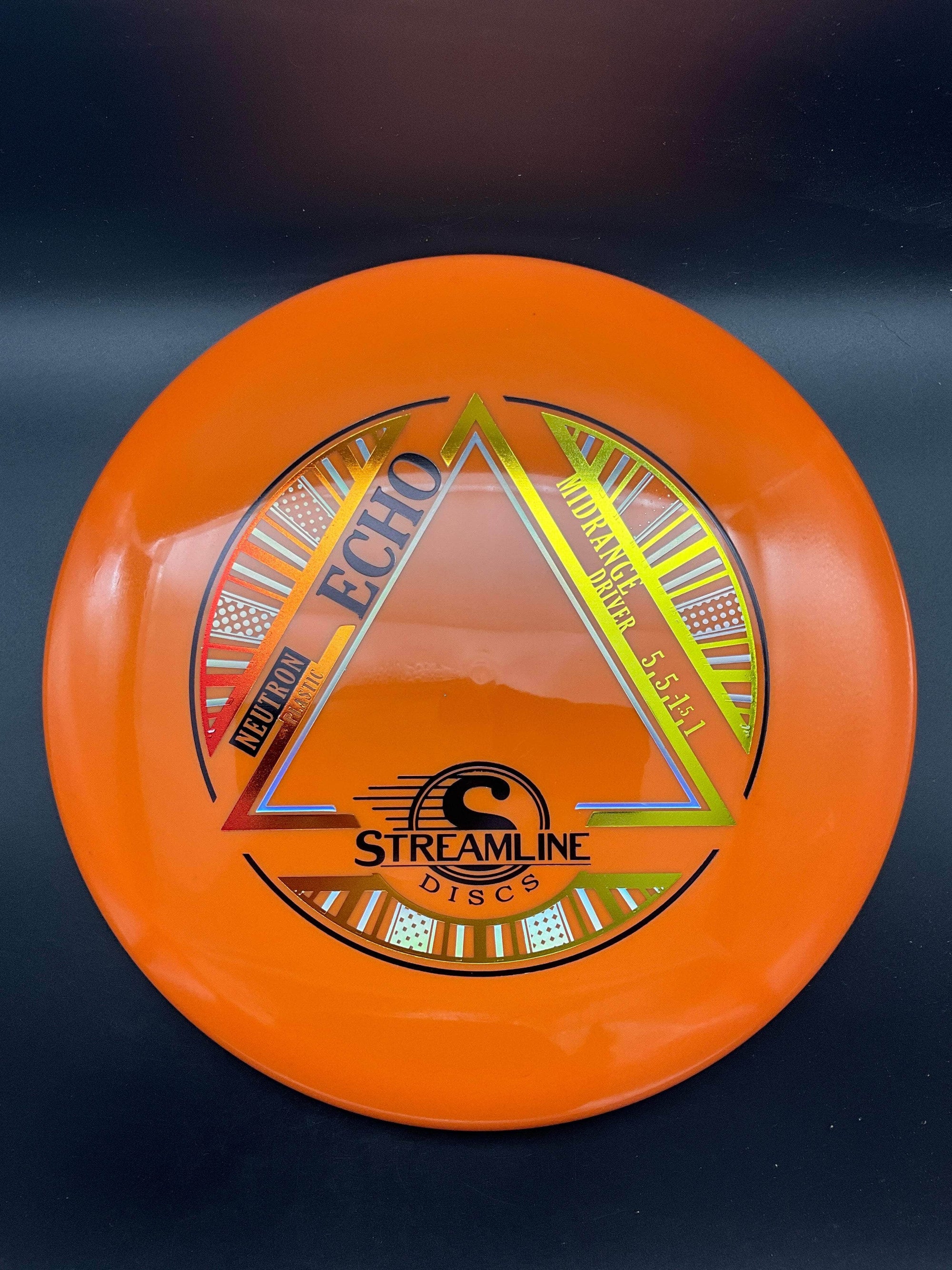 Streamline Mid Range Orange Yellow/Orange Stamp 174g Echo, Neutron Plastic