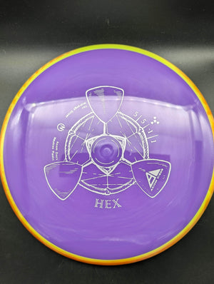 MVP Mid Range Orange/Yellow Rim Purple Plate 171g Hex, Neutron Plastic