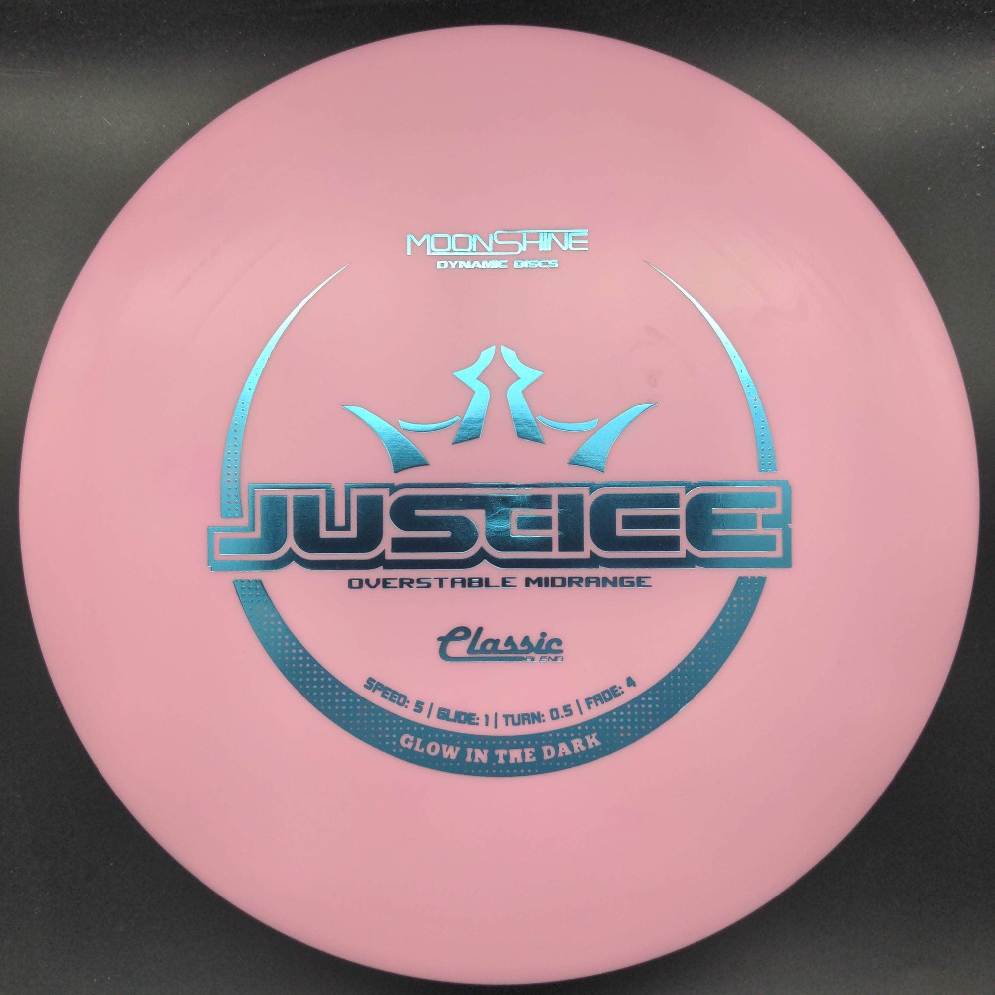 Dynamic Discs Mid Range Pink Blue Stamp 176g 2 Justice, Classic Moonshine