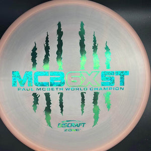 Discraft Mid Range Pink/Grey Green/Clover Stamp 174g Zone ESP, Paul McBeth 6X Mcbeast