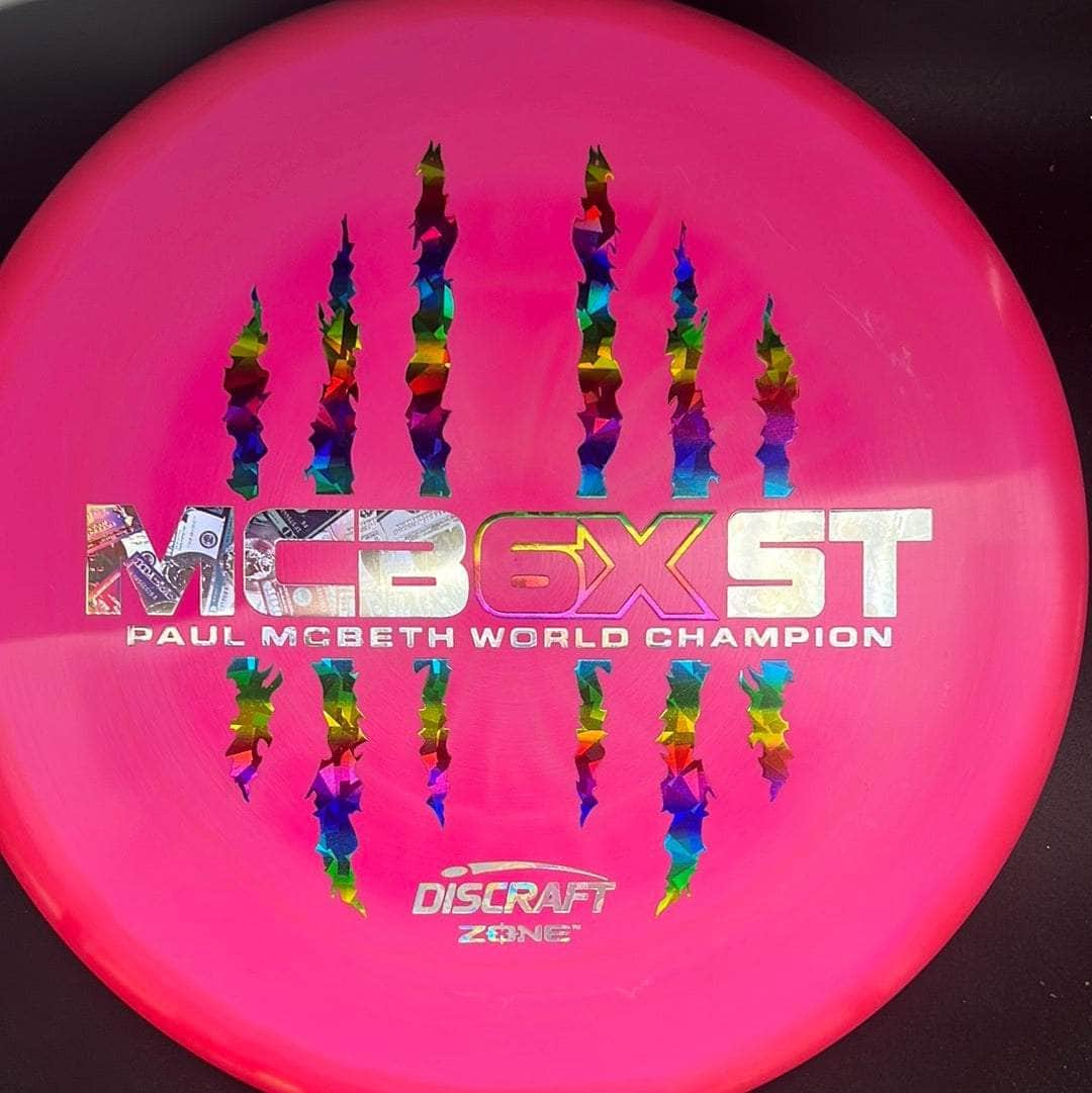 Discraft Mid Range Pink Rainbow Shatter/Money Stamp 174g Zone ESP, Paul McBeth 6X Mcbeast