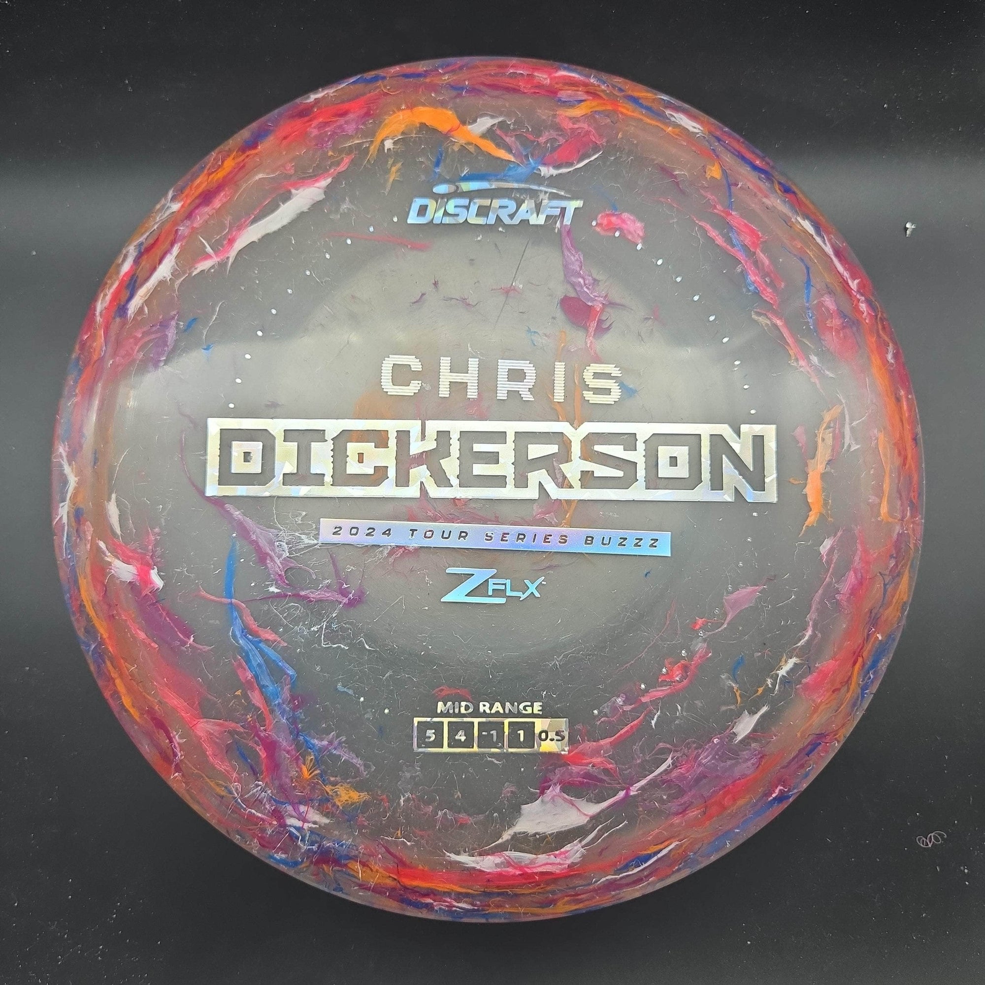 Discraft Mid Range Pink Silver Shatter Stamp 177+g Buzzz, Jawbreaker ZFlx, Chris Dickerson Tour Series 2024