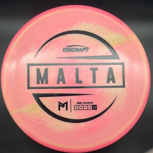 Discraft Mid Range Pink Yellow Black Stamp 176g Malta, ESP