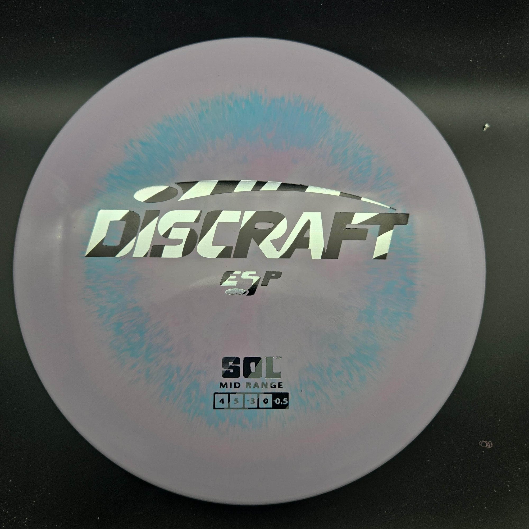 Discraft Mid Range Purple/Blue Zebra Stamp 172g Sol, ESP Plastic