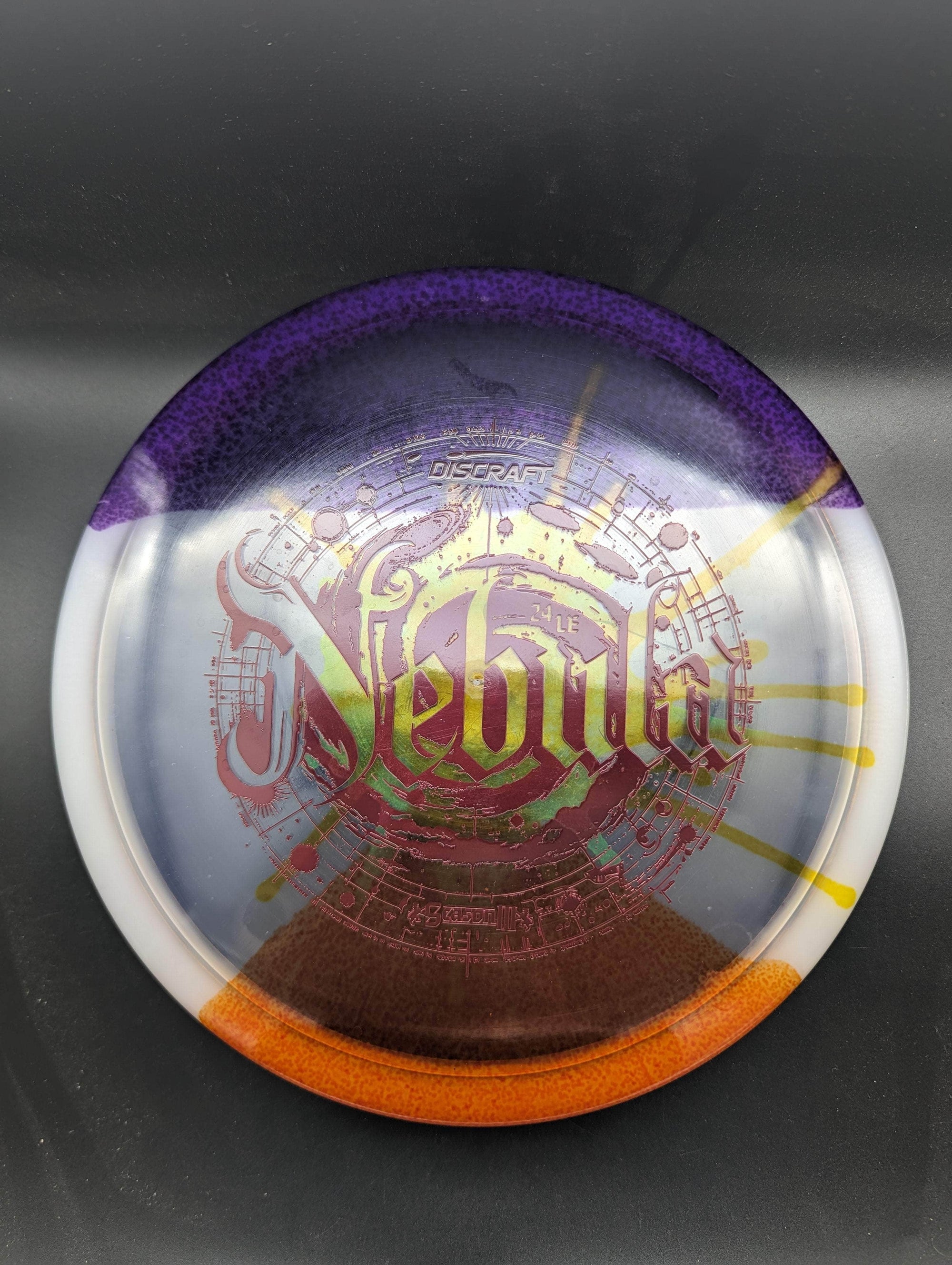 Discraft Mid Range Purple/Orange Matte Red Stamp 174g Nebula, Fly Dye, Ledgestone Season 3