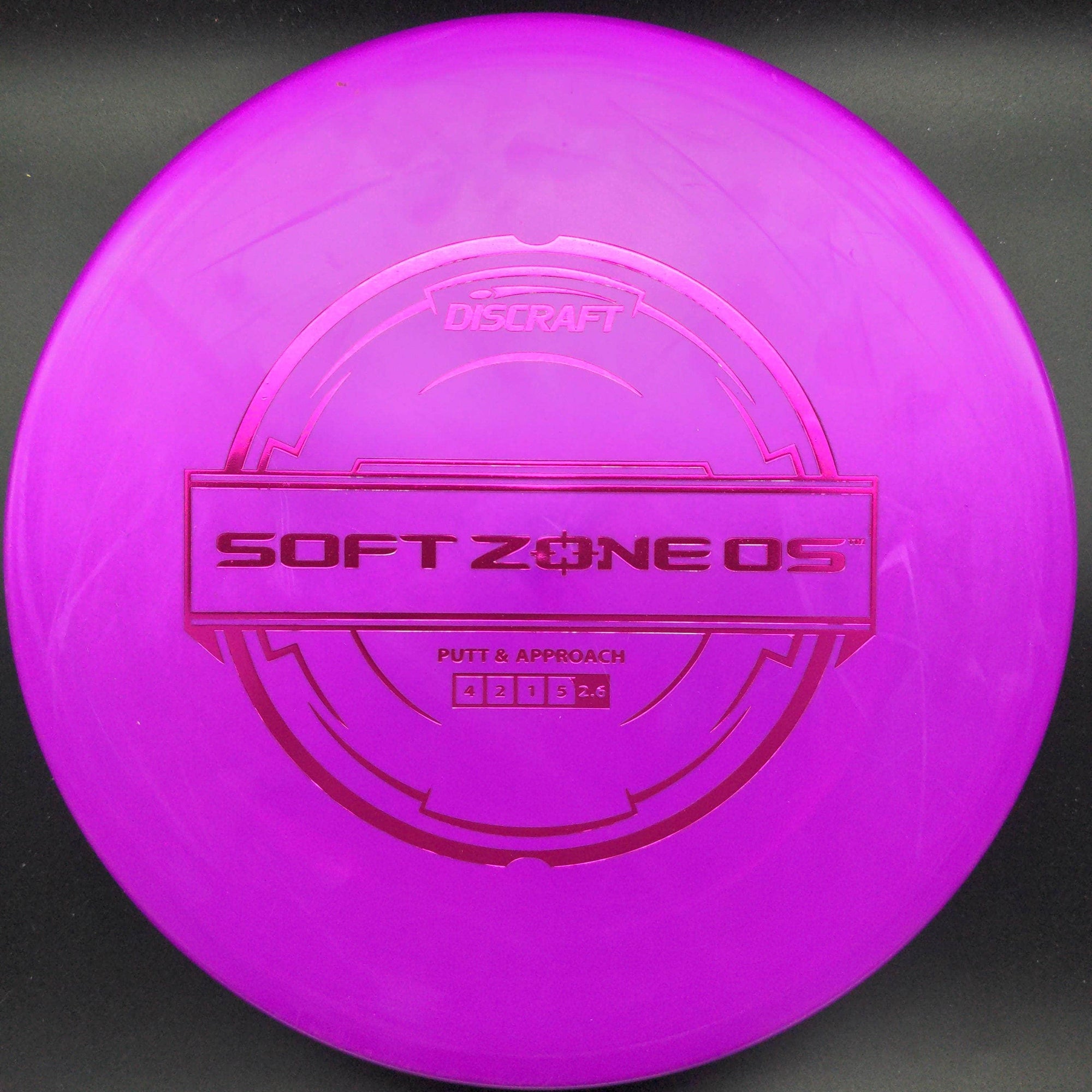 Discraft Mid Range Purple Pink Stamp 174g Zone OS, Soft Putter Line
