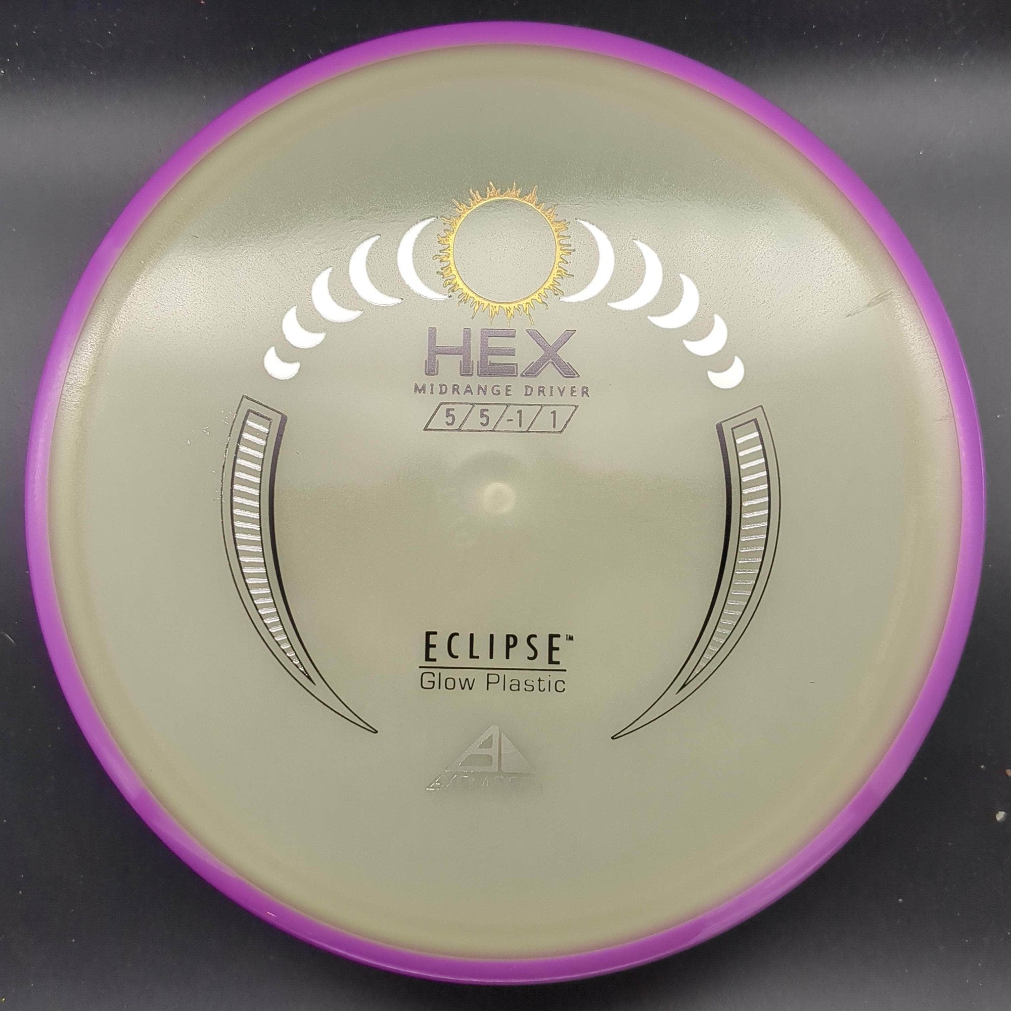 MVP Mid Range Purple Rim 177g Hex, Eclipse Glow Plastic