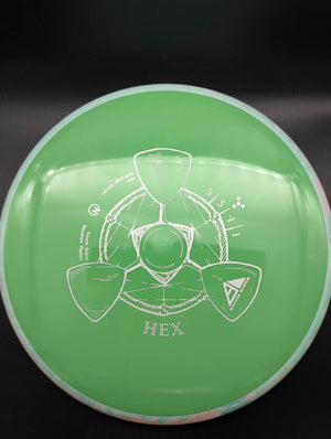 MVP Mid Range Rainbow Rim Green Plate 177g Hex, Neutron Plastic