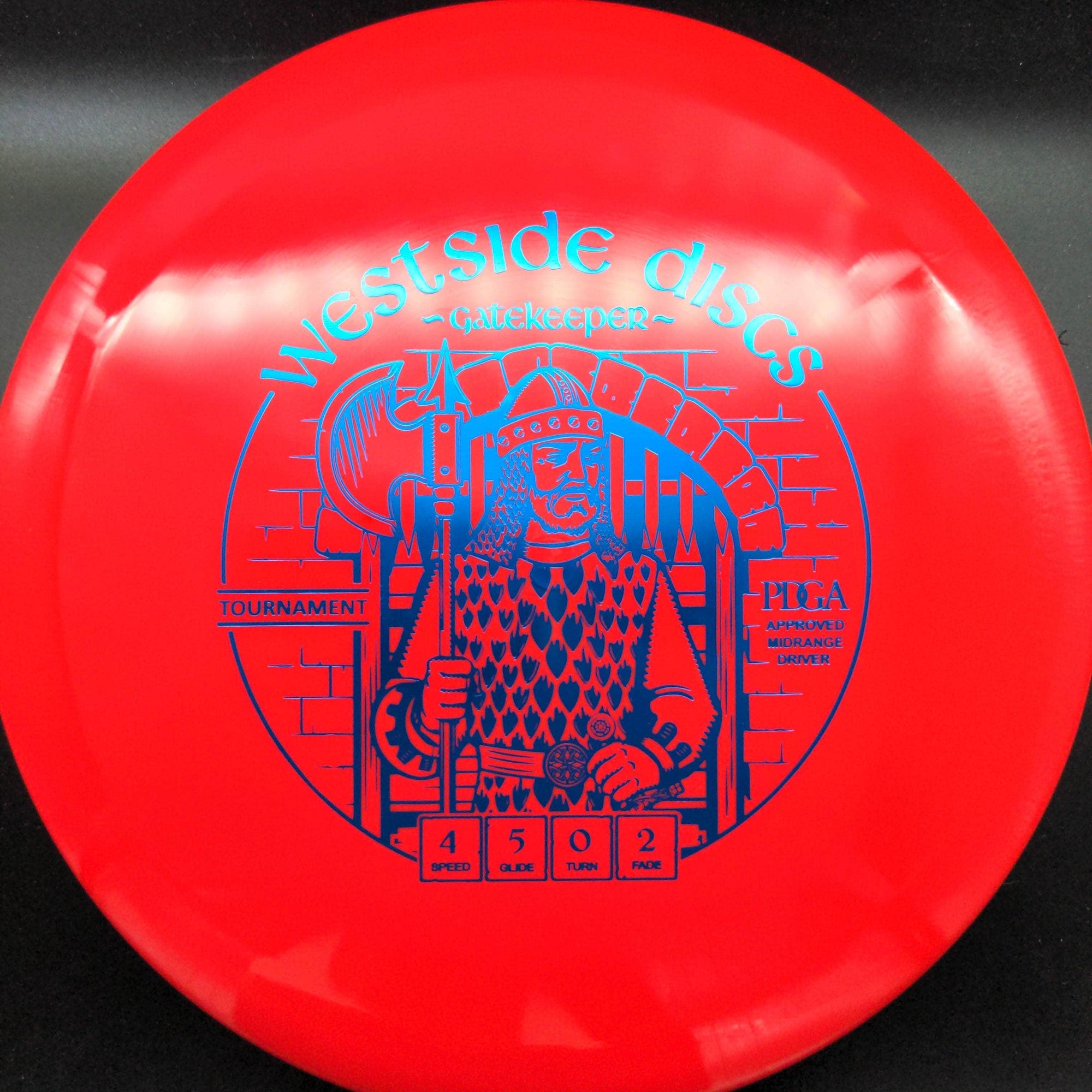 Westside Discs Mid Range Red Blue Stamp 177g Gatekeeper, Tournament Plastic