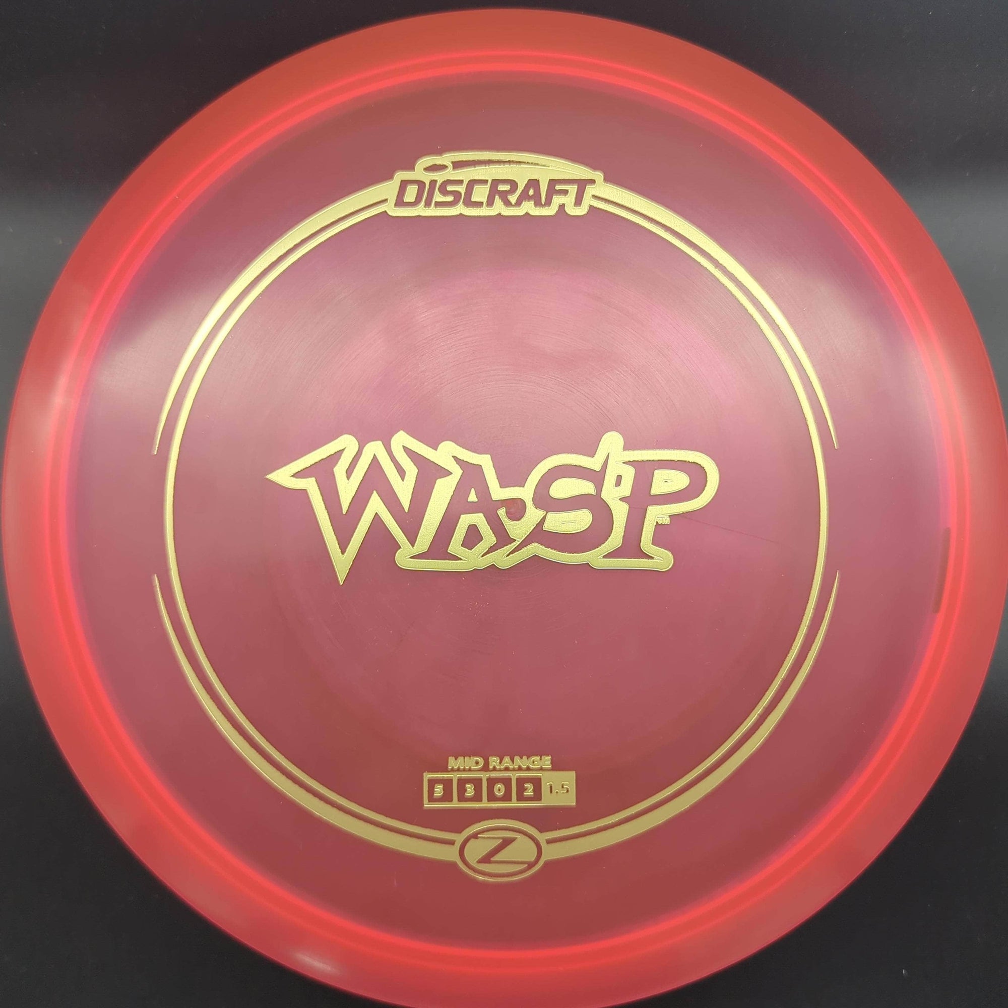 Discraft Mid Range Red Gold Stamp 177+ Wasp, Z-Line