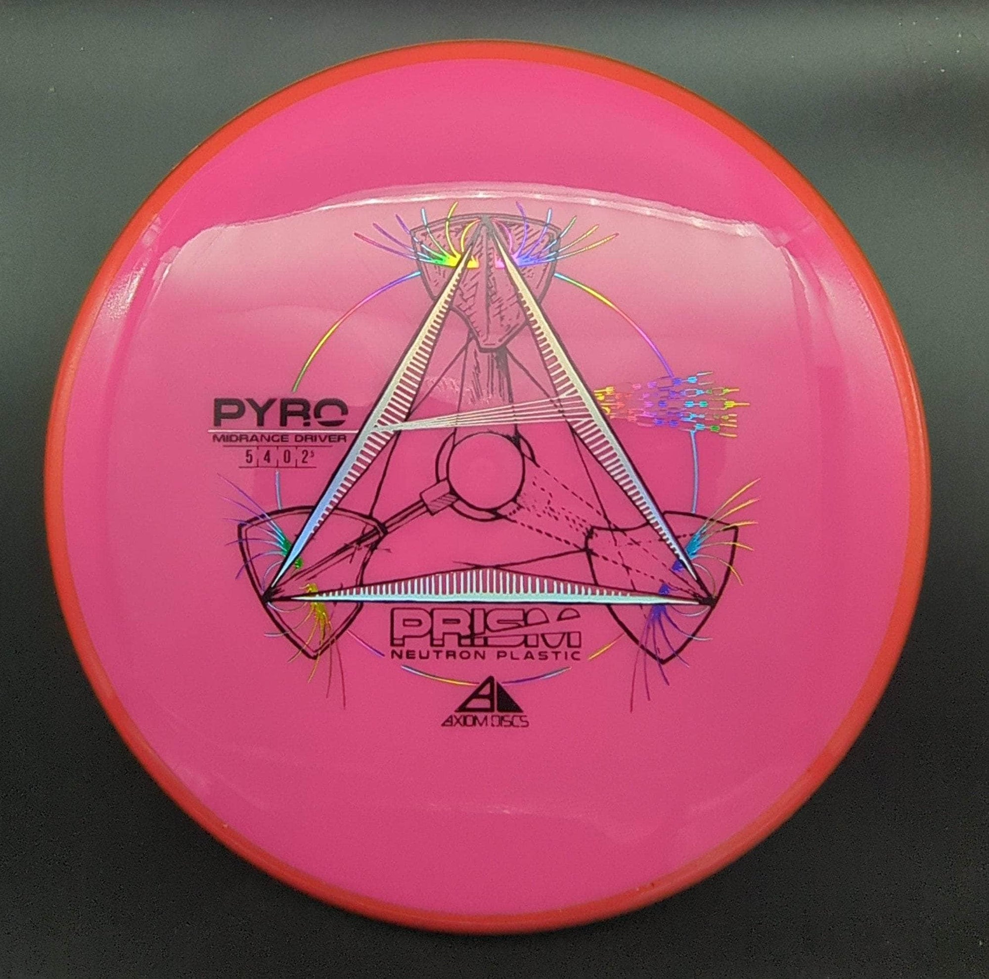 MVP Mid Range Red Rim Pink Plate 178g Pyro, Prism Neutron