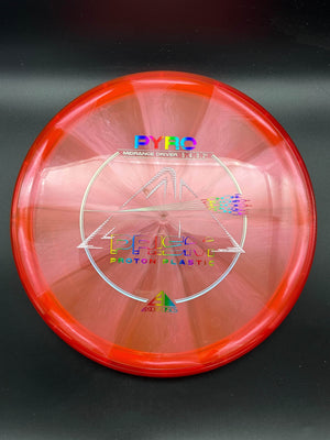 MVP Mid Range Red Rim Red Plate Rainbow Stamp 177g Pyro, Prism Proton