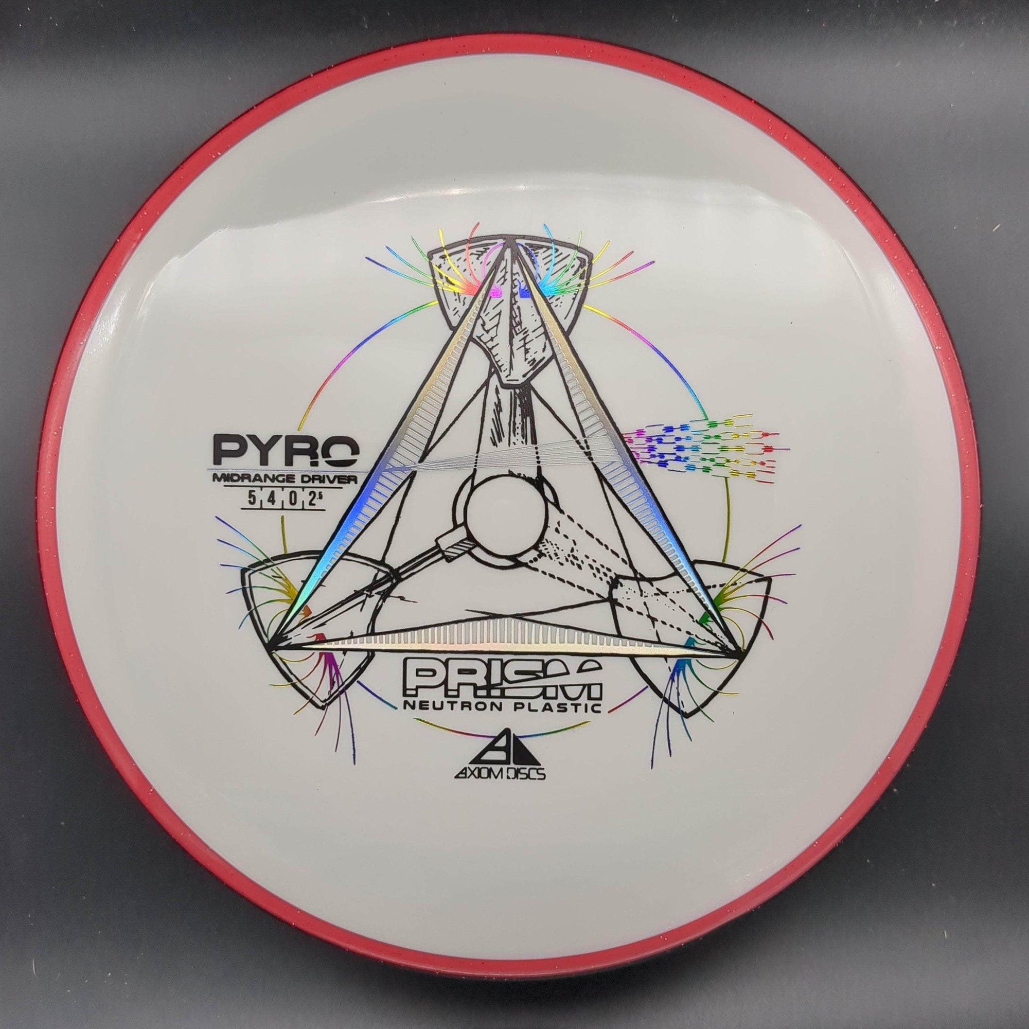 MVP Mid Range Red Rim White 178g Pyro, Prism Neutron