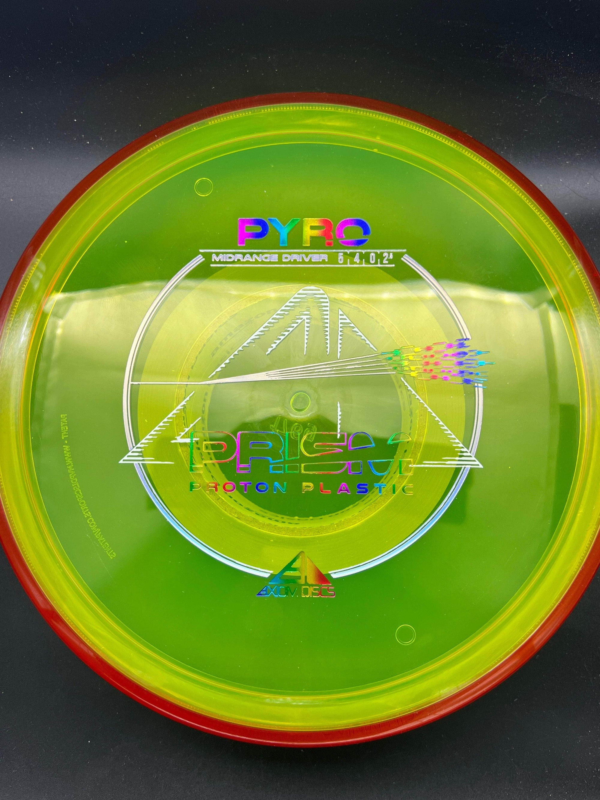 MVP Mid Range Red Rim Yellow Plate Rainbow Stamp 176g Pyro, Prism Proton