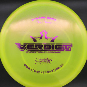 Dynamic Discs Mid Range Verdict, Chris Clemons Lucid-X, 2023