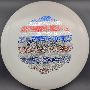 Discraft Mid Range White American Flag Stamp 174g BUZZZ, ESP, 2023 Ledgestone Edition