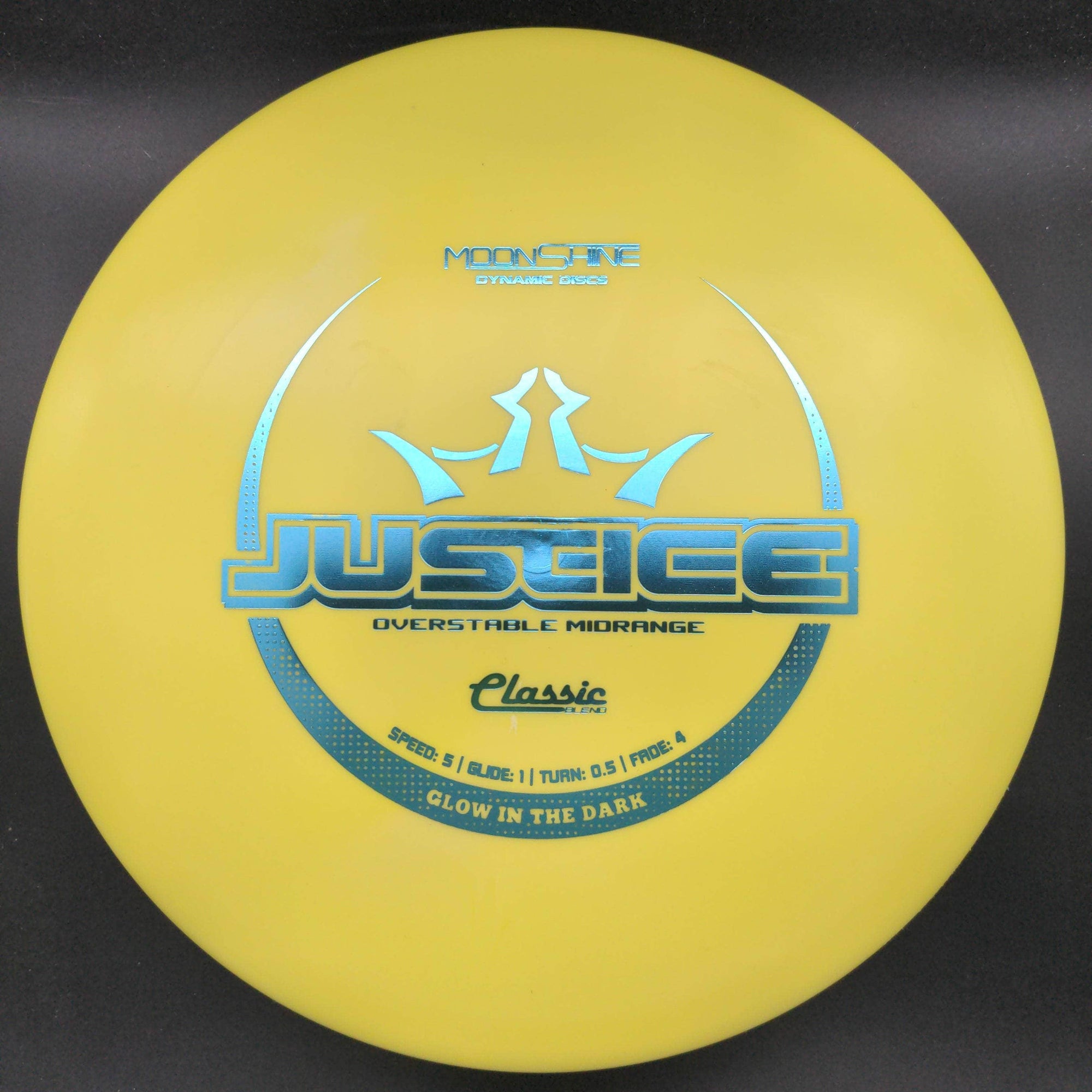 Dynamic Discs Mid Range Blue Red Stamp 176g Justice, Classic Moonshine