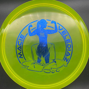 Dynamic Discs Mid Range Yellow Blue Stamp 176g Justice, Lucid Ice, Macie Velediaz 2022