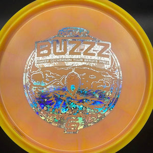 Discraft Mid Range Yellow/Orange Silver Flower Stamp 177+g Buzzz, ESP Swirl, Chris Dickerson, Tour Series, 2023