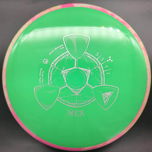 MVP Mid Range Yellow/Pink Rim Green Plate 178g Hex, Neutron Plastic