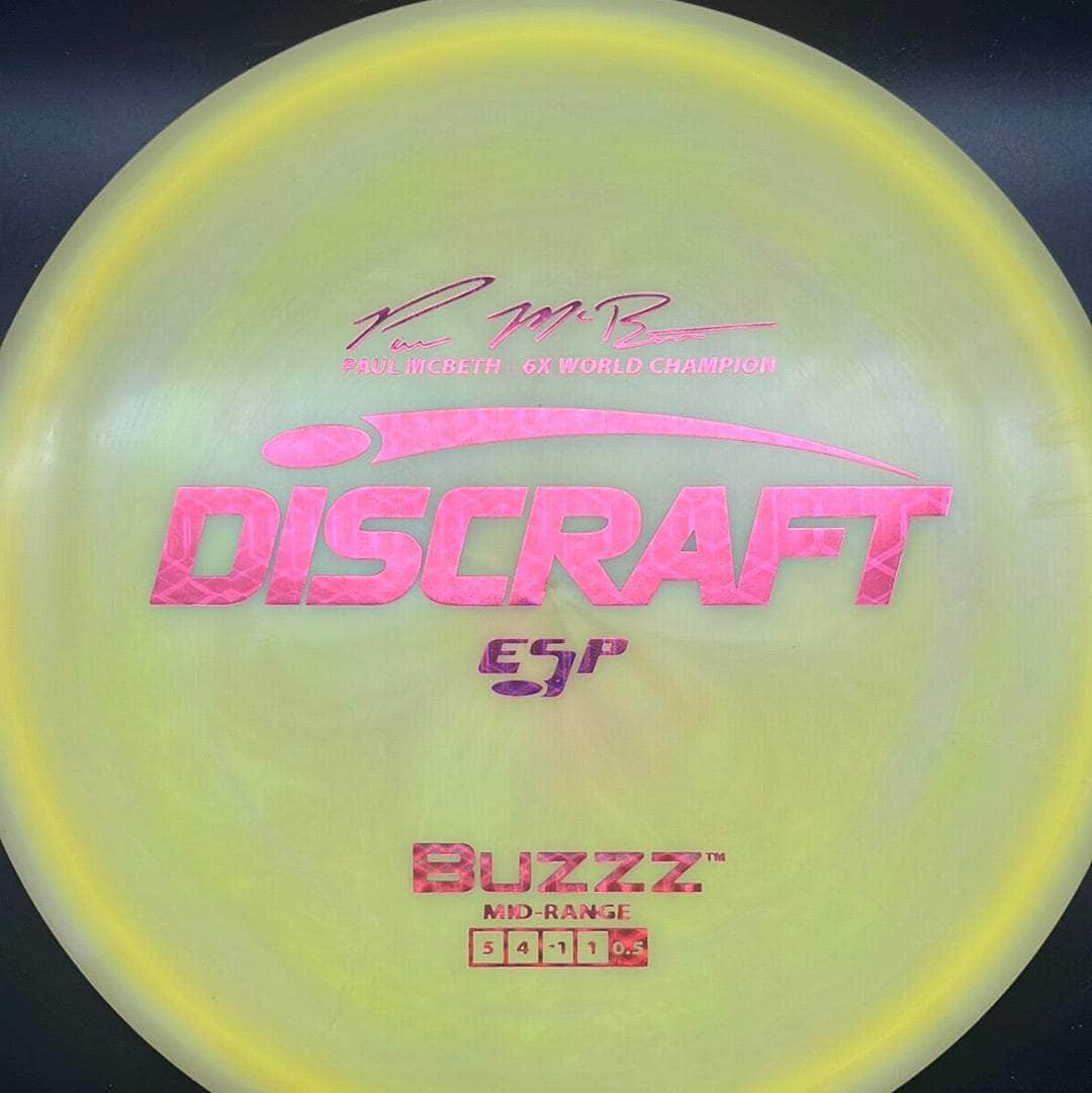 Discraft Mid Range Yellow Pink Tron Stamp 176g BUZZZ, ESP Paul McBeth 6X