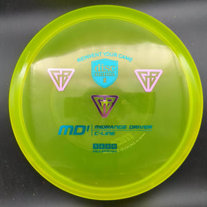 Discmania Mid Range Yellow Purple/Blue Stamp 180g MD1, C-Line, Gannon Buhr Stamp