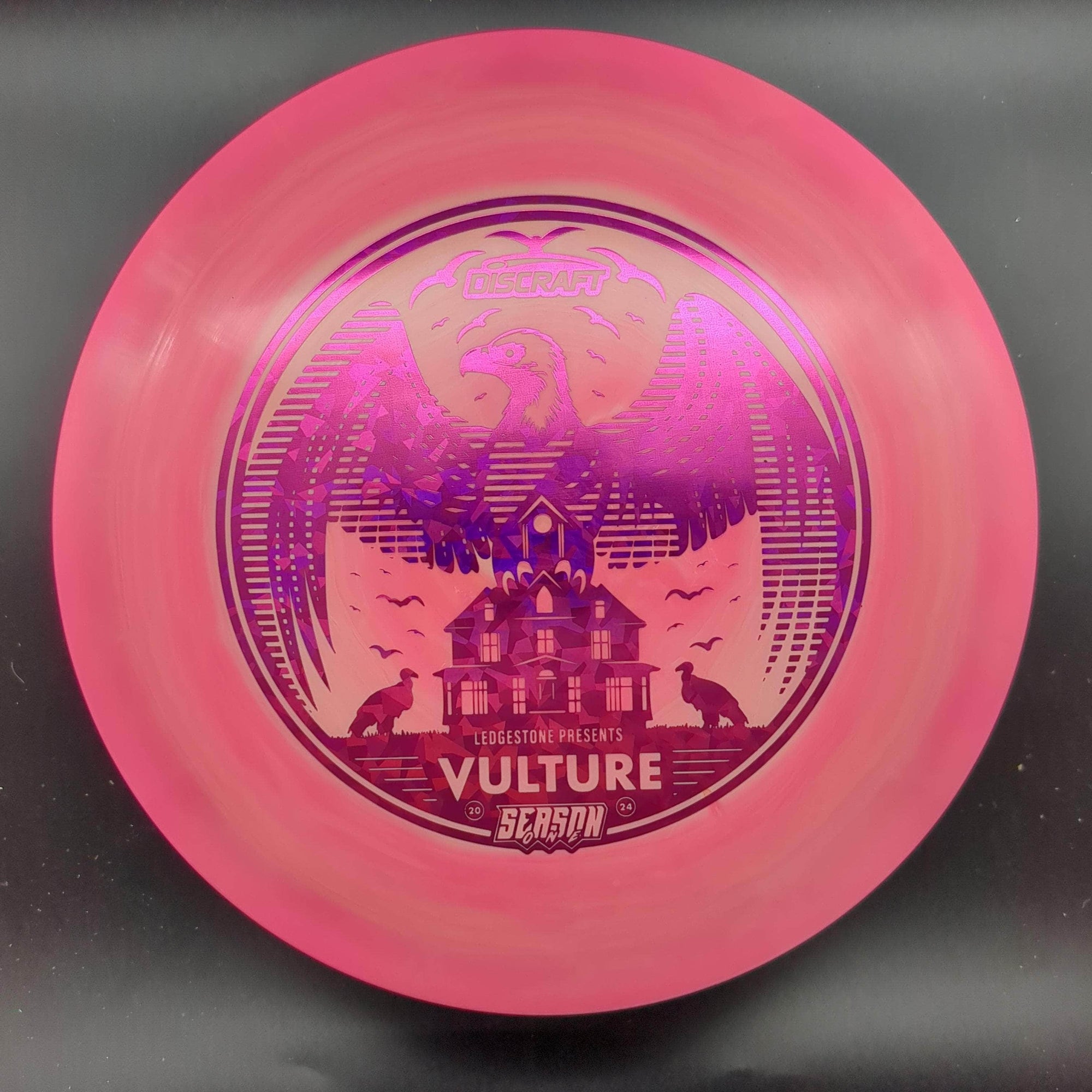Discraft Pink Pink Shatter Stamp 162g Vulture, ESP, 2024 Ledgestone Edition