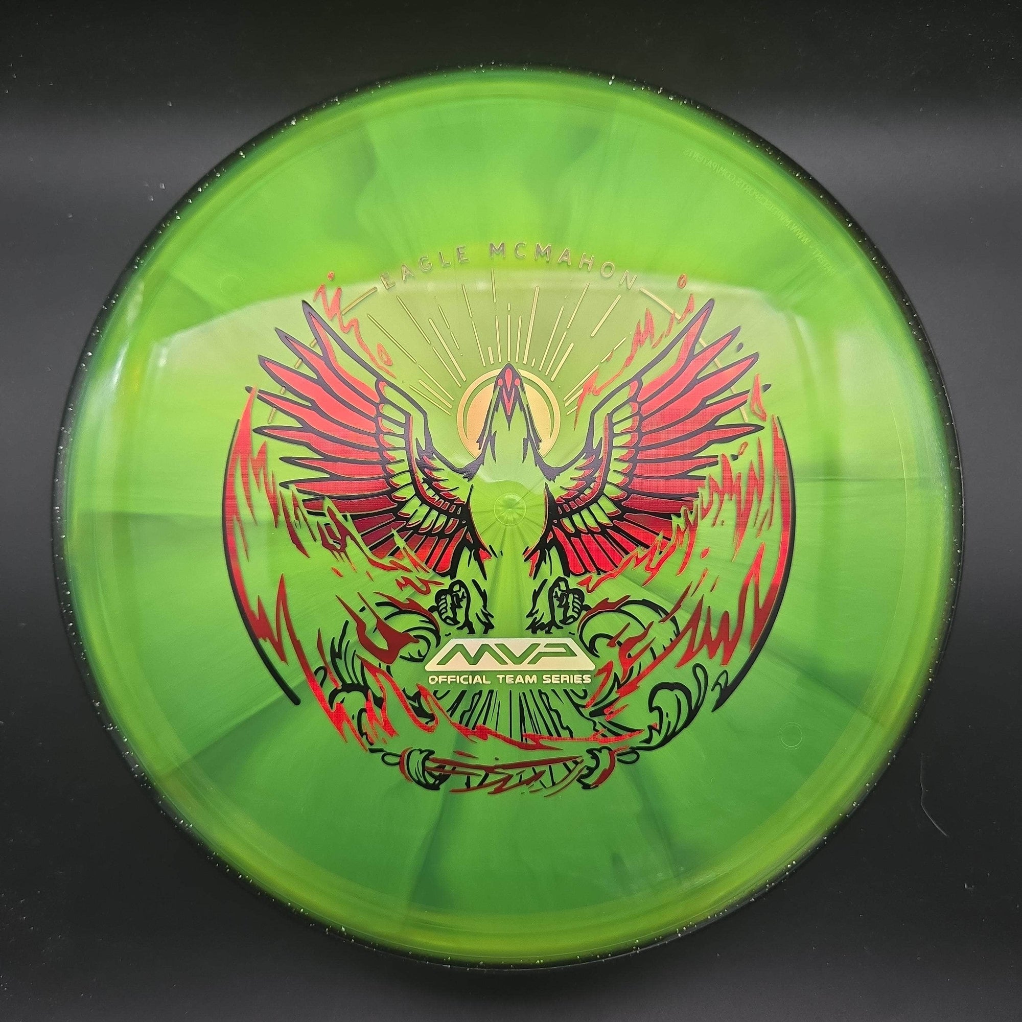 Axiom Putter Black Rim Lime Green Plate 174g Envy, Prism Proton, Eagle McMahon Special Edition