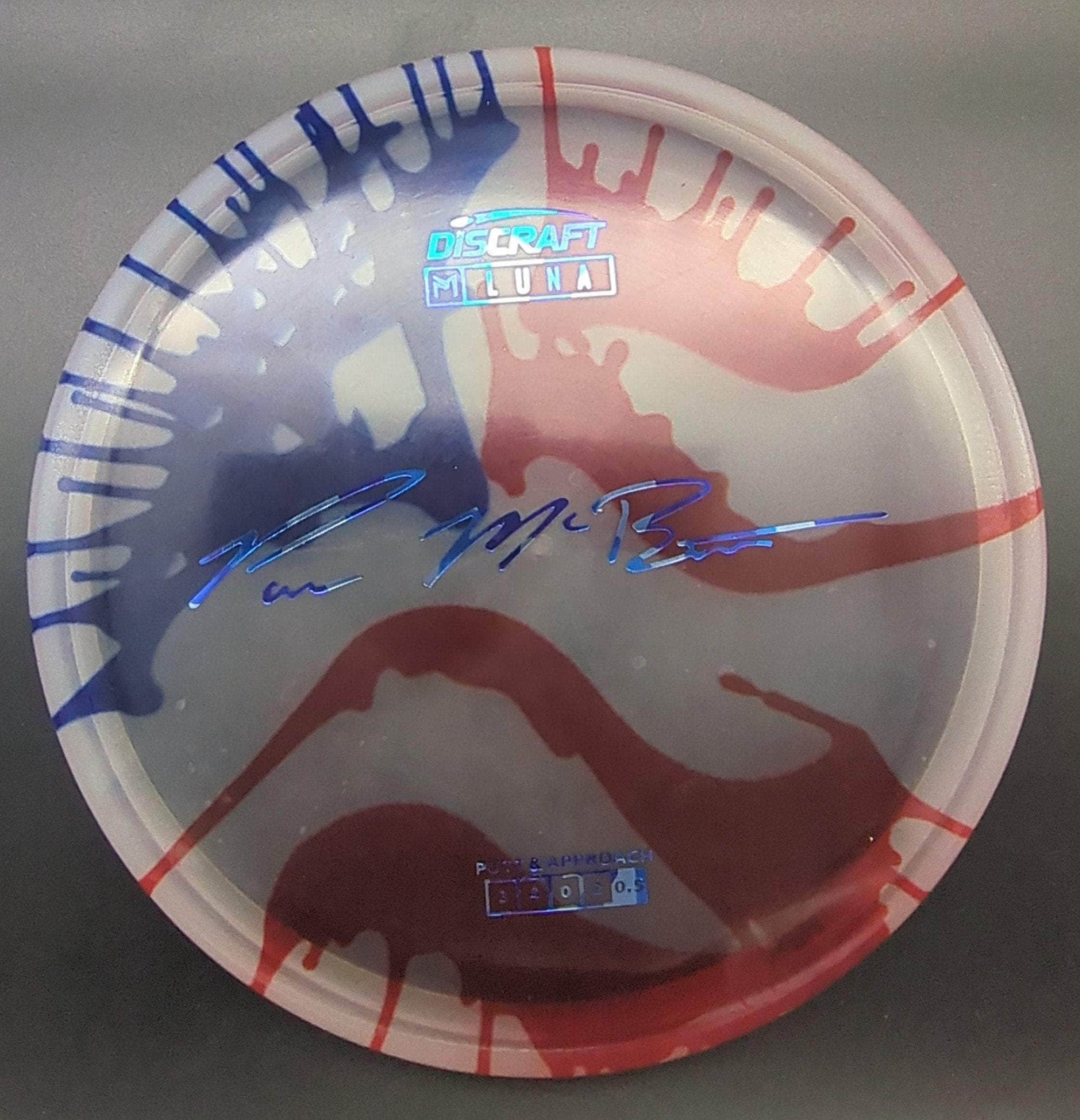 Discraft Putter Blue Camo Stamp 174g Luna, Paul McBeth Fly Dye Z